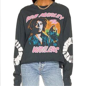 Daydreamer Bob Marley Could You Be Loved Revolve Long Sleeve Shirt Tie Dye Top